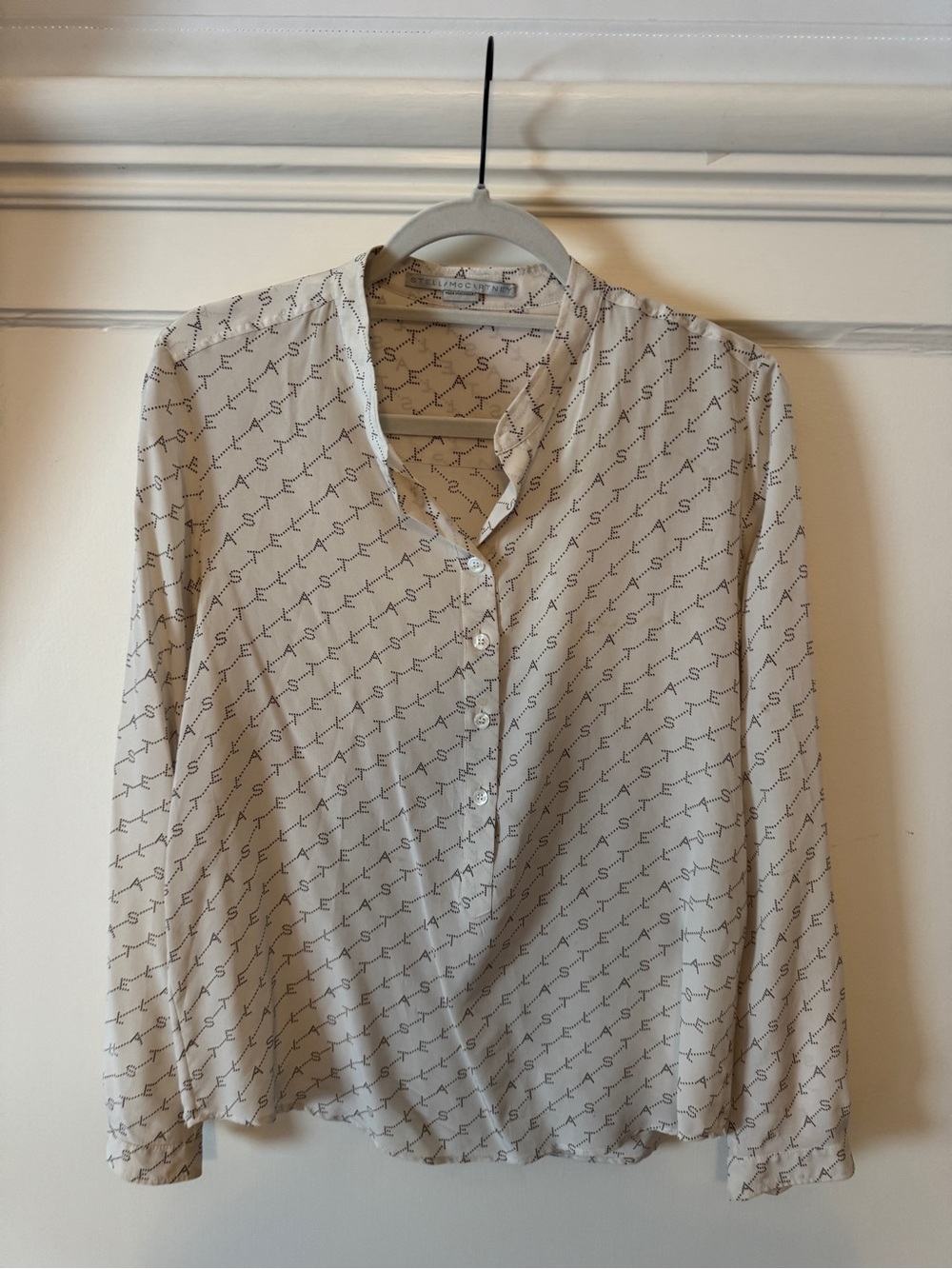 Stella McCartney Cream Blouse with monogram logo (open to offers)